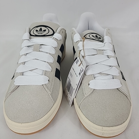 NEW Adidas Womens Campus 00s Shoes Originals Sneakers Crystal White Black Sz 7.5 - Picture 2 of 7